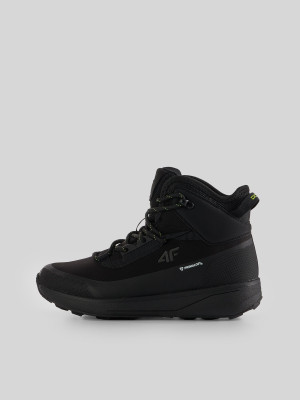 4F Wysokie buty zimowe DCX-22 z ociepliną Primaloft chłopięce - czarne