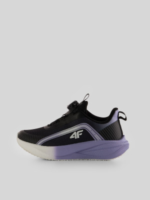 4F Buty sportowe 4EASE z szybkim wiązaniem dziewczęce - czarne