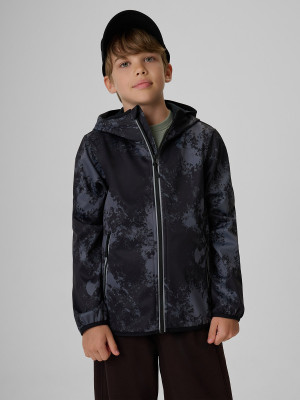 4F Kurtka softshell wiatroodporna membrana 5000 chłopięca - czarna