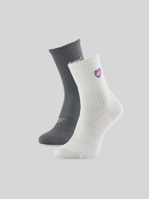 4F Skarpetki długie (2-pack) dziewczęce - multikolor
