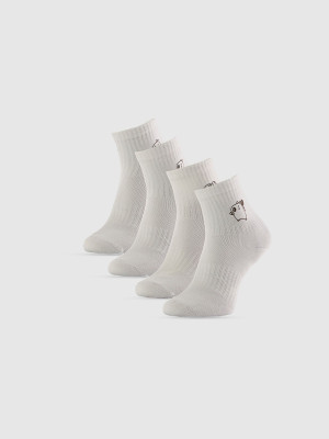 4F Skarpetki krótkie (4-pack) dziewczęce - białe