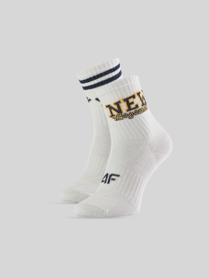 4F Skarpetki długie (2-pack) chłopięce - białe