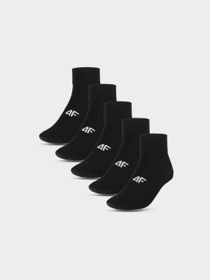 4F Skarpetki krótkie (5-pack) dziewczęce - czarne