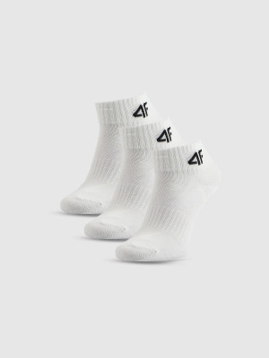 4F Skarpetki krótkie (3-pack) dziewczęce - białe