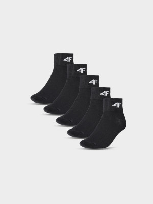 4F Skarpetki krótkie (5-pack) chłopięce - czarne