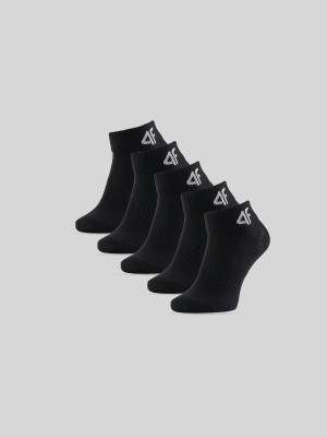 4F Skarpetki długie (5-pack) chłopięce - czarne