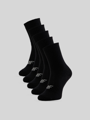 4F Skarpetki długie (5-pack) chłopięce - czarne