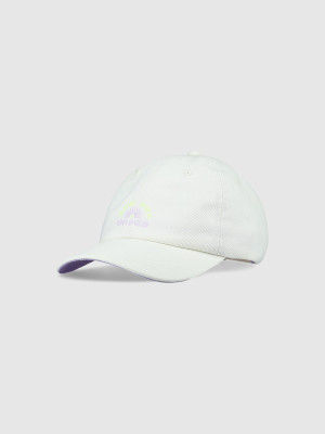 4F Czapka z daszkiem strapback dziewczęca - biała