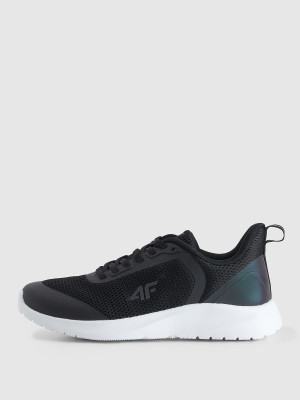 4F Buty sportowe z przewiewną cholewką dziecięce - czarne