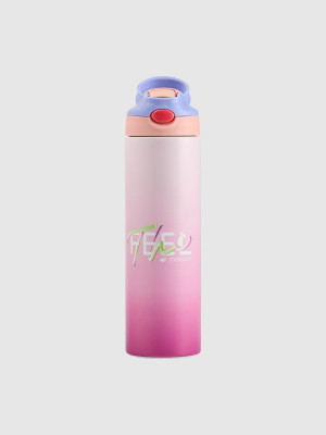 4F Bidon na wodę 590 ml dziecięcy - różowy