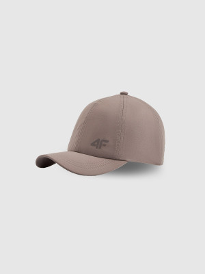 4F Czapka z daszkiem snapback dziecięca - beżowa