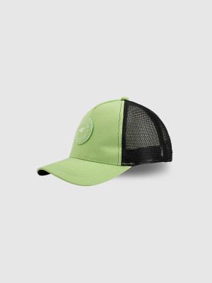 4F Czapka trucker z daszkiem dziecięca - zielona