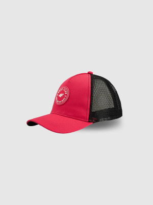 4F Czapka trucker z daszkiem dziecięca - różowa