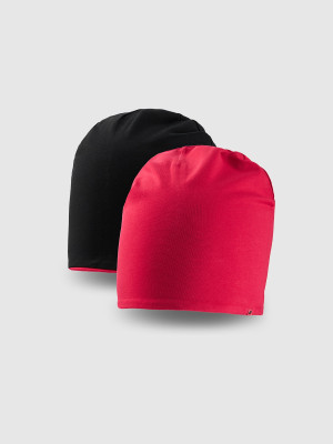 4F Czapka beanie dziecięca - różowa