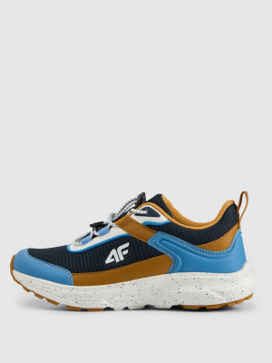 4F Buty trekkingowe FLY TRACK z przewiewną cholewką chłopięce - granatowe