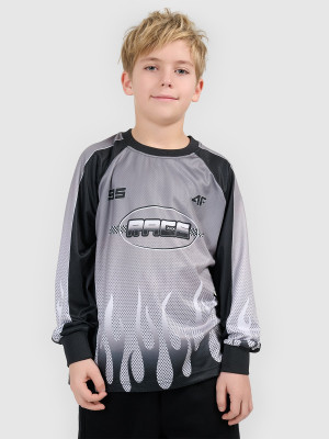 4F Longsleeve loose szybkoschnący chłopięcy - multikolor