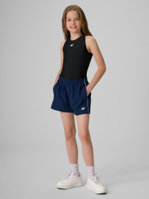 4F Spodenki sportowe dziewczęce - granatowe