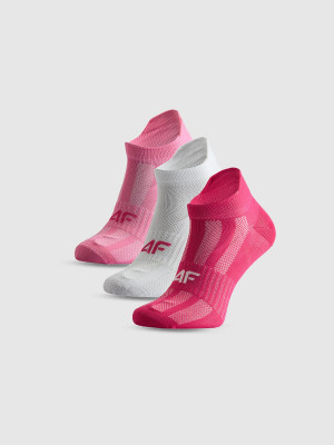 4F Skarpetki krótkie sportowe (3-pack) dziewczęce - multikolor