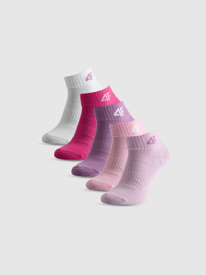 4F Skarpetki krótkie (5-pack) dziewczęce - multikolor