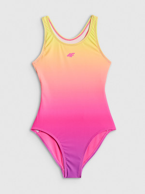 4F Kostium kąpielowy jednoczęściowy dziewczęcy - multikolor