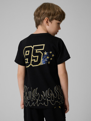 4F T-shirt regular z nadrukiem dziecięcy 4F x Bartosz Zmarzlik - czarny