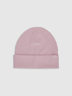 4F Czapka beanie dziecięca - różowa