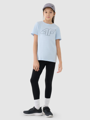 4F Legginsy dzianinowe dziewczęce - czarne