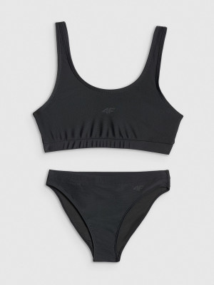 Costum de baie două piese pentru fete - negru