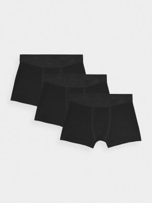 4F Bielizna bokserki (3-pack) chłopięce - czarne
