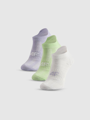 4F Skarpetki sportowe przed kostkę (3-pack) dziewczęce - multikolor