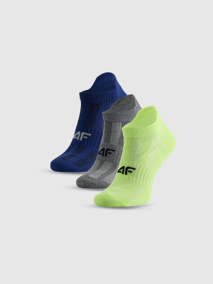 4F Skarpetki sportowe przed kostkę (3-pack) chłopięce - multikolor