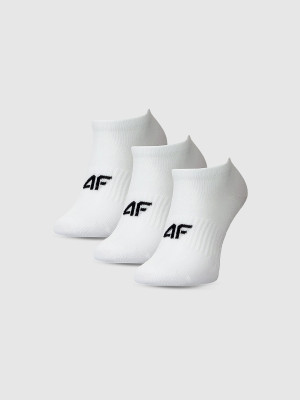 4F Skarpetki casual przed kostkę (3-pack) dziewczęce - białe