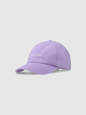 4F Czapka z daszkiem strapback dziecięca - fioletowa