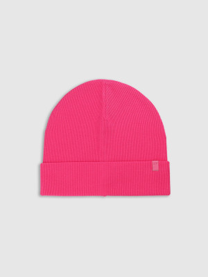 4F Czapka beanie dziecięca - różowa