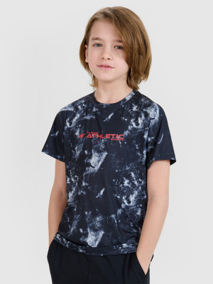 4F T-shirt sportowy szybkoschnący chłopięcy - multikolor