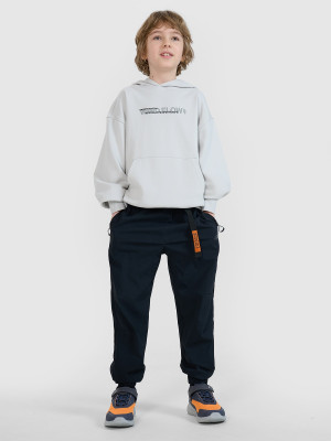 4F Spodnie casual joggery chłopięce - czarne