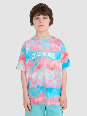 4F T-shirt oversize z nadrukiem chłopięcy - multikolor