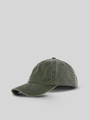 4F Czapka z daszkiem strapback męska - khaki
