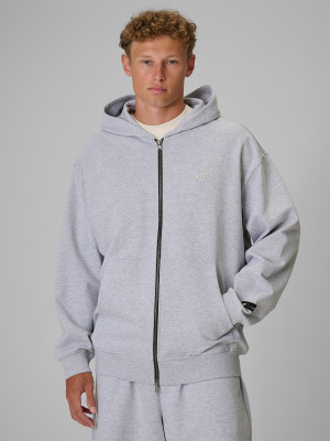 4F Regular Size: Bluza dresowa loose z kapturem 4F | Tomasz Fornal - szara