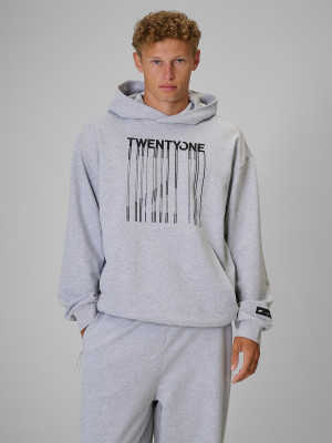 4F Regular Size: Bluza dresowa loose z kapturem 4F | Tomasz Fornal - szara