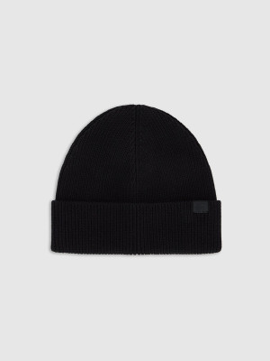 4F Czapka beanie męska - czarna