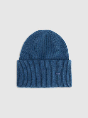 4F Czapka beanie uniseks - granatowa