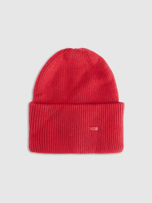 4F Czapka beanie uniseks - czerwona