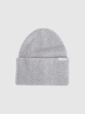 4F Czapka beanie uniseks - szara