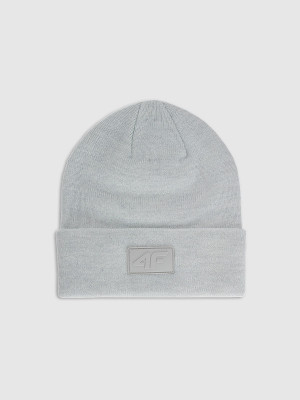 4F Czapka beanie uniseks - szara