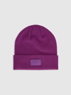 4F Czapka beanie uniseks - różowa