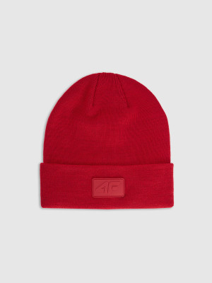 4F Czapka beanie uniseks - czerwona