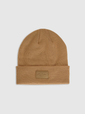 4F Czapka beanie uniseks - brązowa