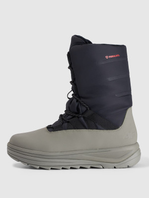 4F Buty zimowe śniegowce INUA z ociepliną Primaloft damskie - oliwkowe/khaki