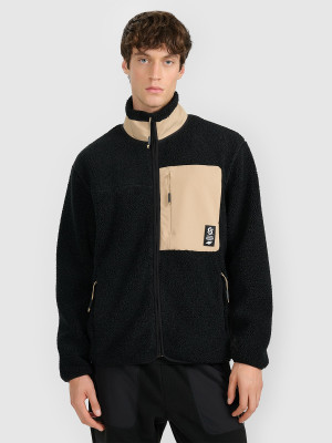 4F Polar sherpa regular ze stójką męski - czarny